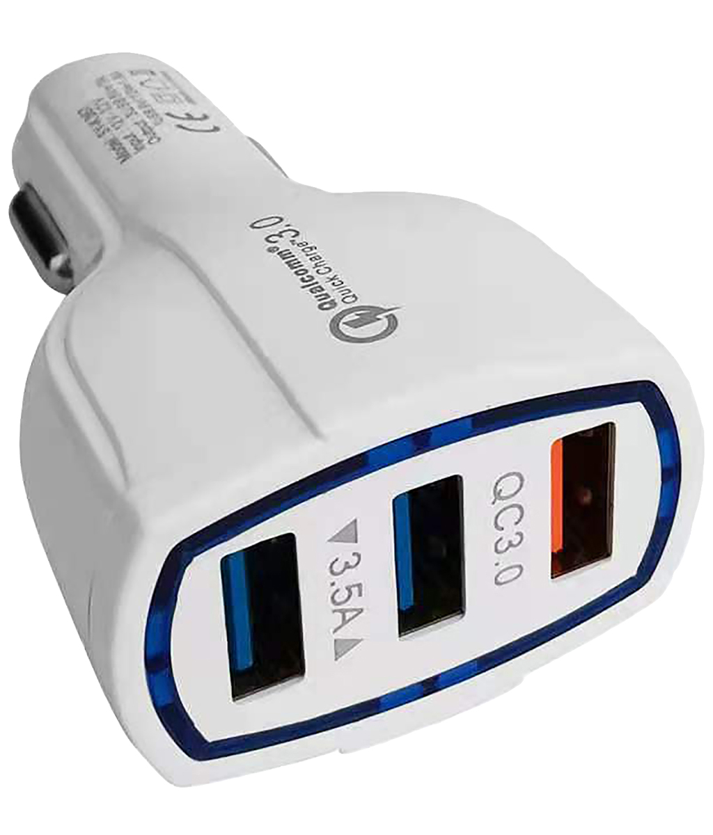 3 Port Quick Charge Car Charger